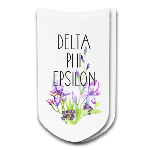 Delta Phi Epsilon Sorority No Show Socks 3 Pair Set Discount - Image 4